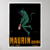 Maurin Quina Green Devil door Cappiello Poster (Voorkant)