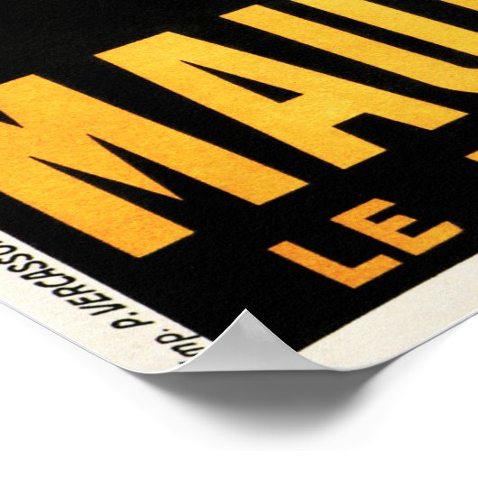 MAURIN QUINA Green Devil French Liquor Absinthe Poster (Hoek)