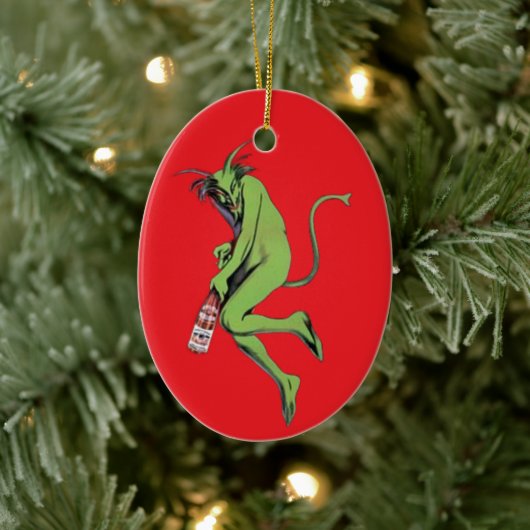 Maurin Quina Green Devil Keramisch Ornament (Boom)