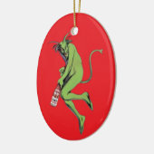 Maurin Quina Green Devil Keramisch Ornament (Links)