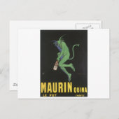 MAURIN QUINA liquor label lg Briefkaart (Voorkant / Achterkant)