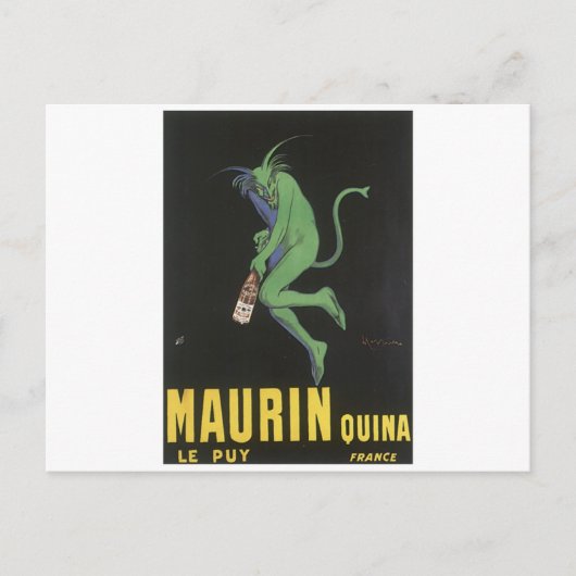 MAURIN QUINA liquor label lg Briefkaart (Voorkant)