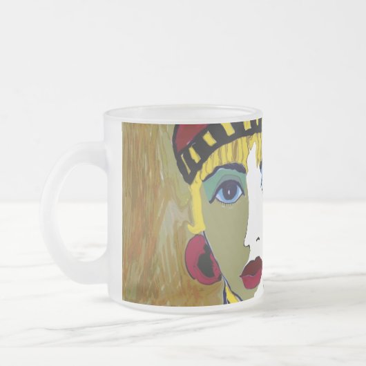 Maurine the Queen Frosted Coffee Mok (Links)