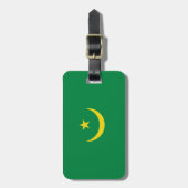 Mauritaanse vlag bagagelabel (Voorkant verticaal)