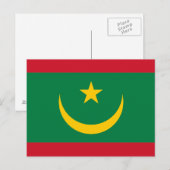 Mauritaanse vlag briefkaart (Voorkant / Achterkant)