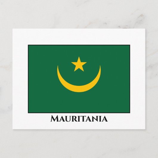 Mauritaanse vlag briefkaart (Voorkant)