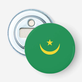Mauritaanse vlag button flesopener