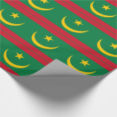Mauritaanse vlag cadeaupapier (Hoek)