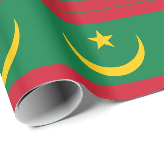 Mauritaanse vlag cadeaupapier (Rol Hoek)