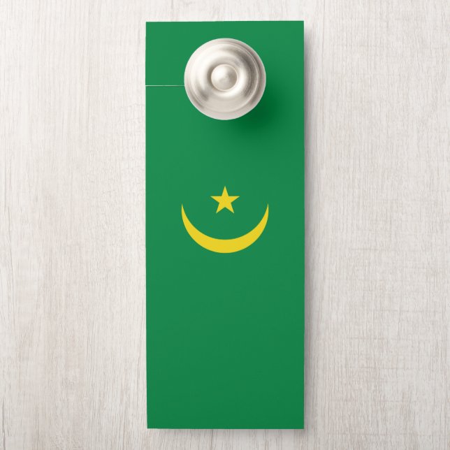 Mauritaanse vlag deurhanger (Op knop)