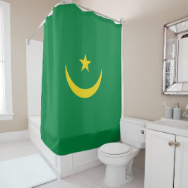 Mauritaanse vlag douchegordijn