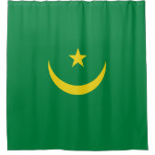 Mauritaanse vlag douchegordijn (Voorkant)