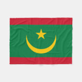 Mauritaanse vlag fleece deken (Voorkant (Horizontaal))