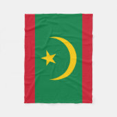 Mauritaanse vlag fleece deken (Voorkant)
