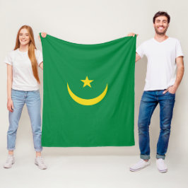 Mauritaanse vlag fleece deken