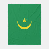 Mauritaanse vlag fleece deken (Voorkant)