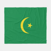 Mauritaanse vlag fleece deken (Voorkant (Horizontaal))