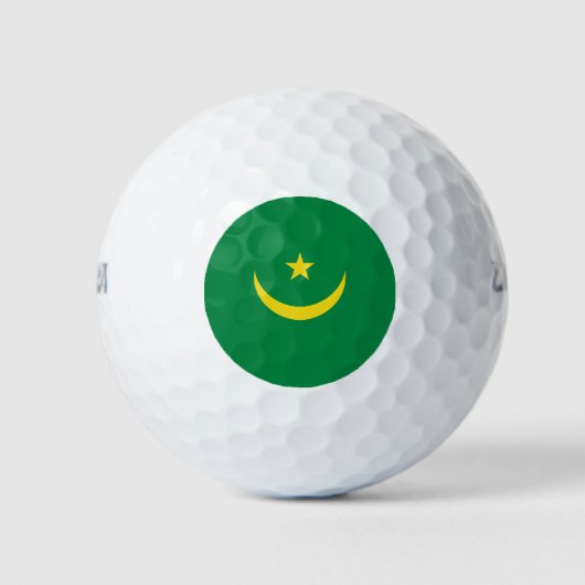 Mauritaanse vlag golfballen (Voorkant)