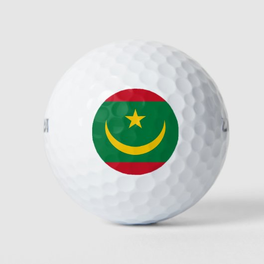 Mauritaanse vlag golfballen (Voorkant)