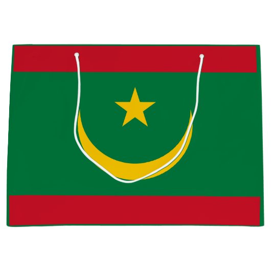 Mauritaanse vlag groot cadeauzakje (Voorkant)