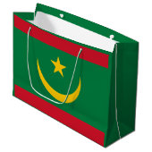 Mauritaanse vlag groot cadeauzakje (Voorkant Gekanteld)