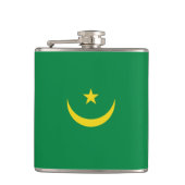 Mauritaanse vlag heupfles (Voorkant)