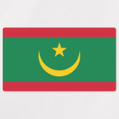 Mauritaanse vlag labels (Design 2)