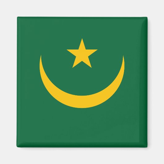 Mauritaanse vlag magneet (Voorkant)