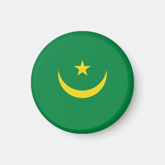 Mauritaanse vlag magneet (Voorkant)