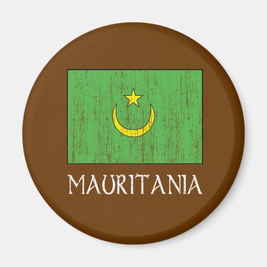 Mauritaanse vlag magneet (Voorkant)