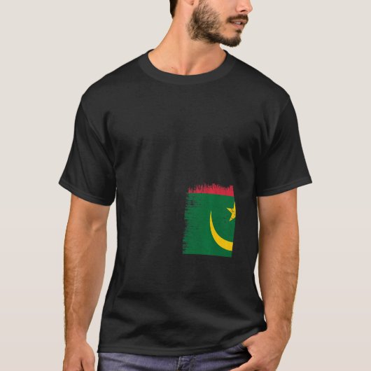  Mauritaanse vlag Mauritaanse onafhankelijkheid D T-shirt (Voorkant)