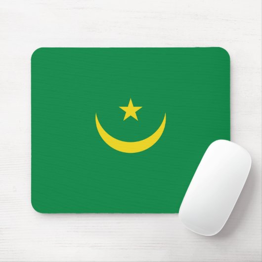 Mauritaanse vlag muismat (Met muis)