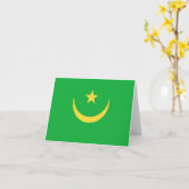 Mauritaanse Vlag Notitiekaart (Gele Bloem)