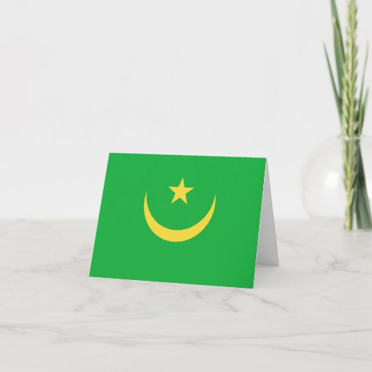Mauritaanse Vlag Notitiekaart (Voorkant)