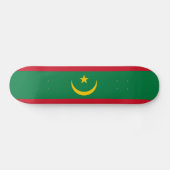 Mauritaanse vlag persoonlijk skateboard (Horizontaal)