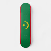 Mauritaanse vlag persoonlijk skateboard (Voorkant)