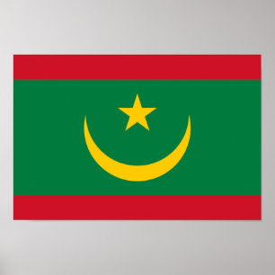 Mauritaanse vlag poster