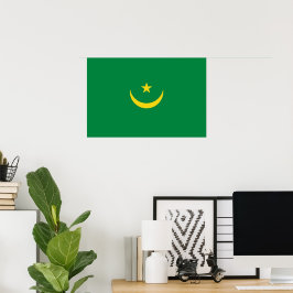 Mauritaanse vlag poster