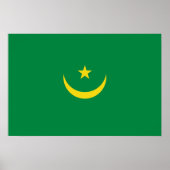 Mauritaanse vlag poster (Voorkant)