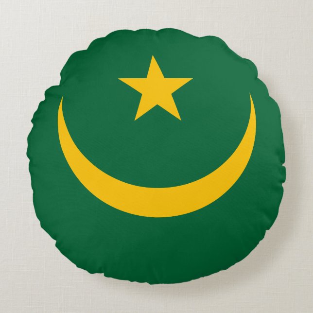 Mauritaanse vlag rond kussen (Voorkant)
