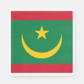 Mauritaanse vlag servet (Voorkant)