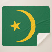 Mauritaanse vlag sherpa deken (Voorkant (horizontaal))