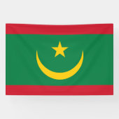 Mauritaanse vlag spandoek (Horizontaal)
