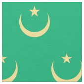 Mauritaanse vlag stof (Close Up)
