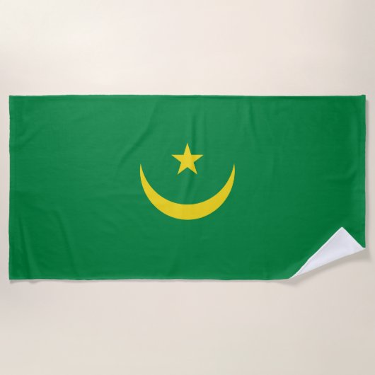 Mauritaanse vlag strandlaken (Voorkant)