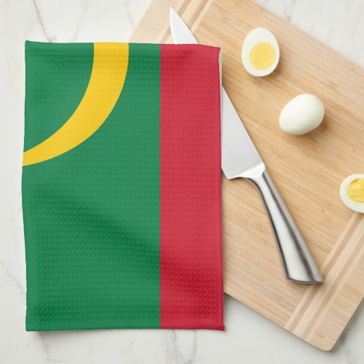 Mauritaanse vlag theedoek (Quarter Fold)