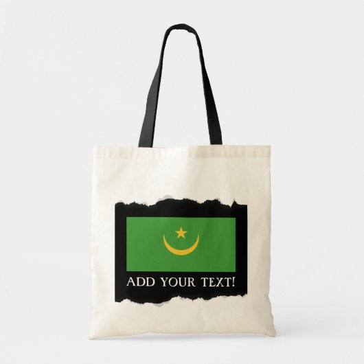 Mauritaanse vlag tote bag (Voorkant)