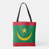Mauritaanse vlag tote bag (Achterkant)