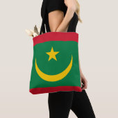 Mauritaanse vlag tote bag (Dichtbij)