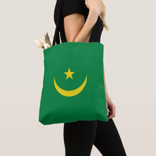 Mauritaanse vlag tote bag (Dichtbij)